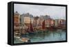 Plymouth, the Barbican-Alfred Robert Quinton-Framed Stretched Canvas