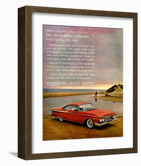Plymouth - Today's the Day-null-Framed Art Print