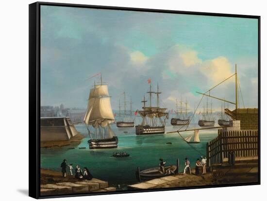 Plymouth-null-Framed Stretched Canvas