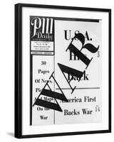 PM Daily on United States Backing War Against Japanese-null-Framed Giclee Print