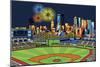 PNC Park Fireworks Pittsburgh-Ron Magnes-Mounted Giclee Print