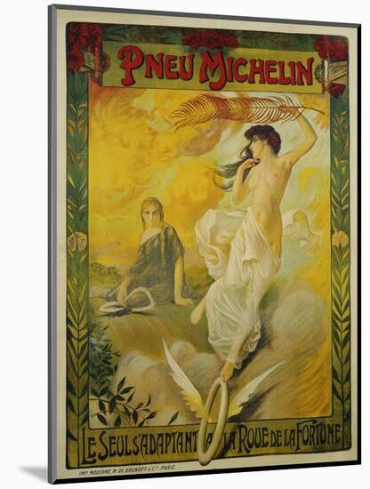 Pneu Michelin Advertisement Poster-null-Mounted Giclee Print
