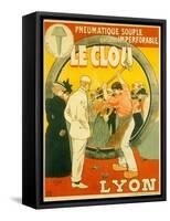 Pneumatique souple garanti imperforable Le Clou, Lyon-Henri Gray-Framed Stretched Canvas