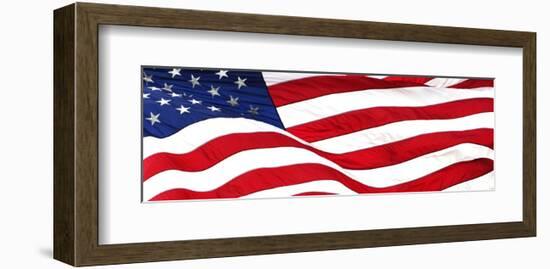 Pnoramic American Flag-null-Framed Art Print