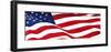Pnoramic American Flag-null-Framed Art Print