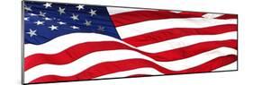 Pnoramic American Flag-null-Mounted Art Print