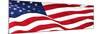 Pnoramic American Flag-null-Mounted Art Print