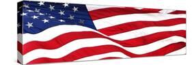 Pnoramic American Flag-null-Stretched Canvas