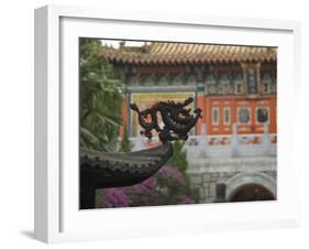 Po Lin Monastery, Lantau Island, Hong Kong, China-Amanda Hall-Framed Photographic Print