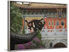 Po Lin Monastery, Lantau Island, Hong Kong, China-Amanda Hall-Framed Photographic Print