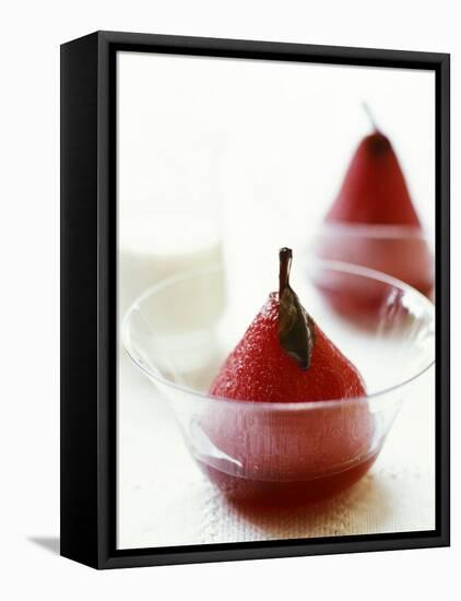 Poached Pears in Red Wine-Debi Treloar-Framed Stretched Canvas