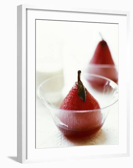 Poached Pears in Red Wine-Debi Treloar-Framed Photographic Print