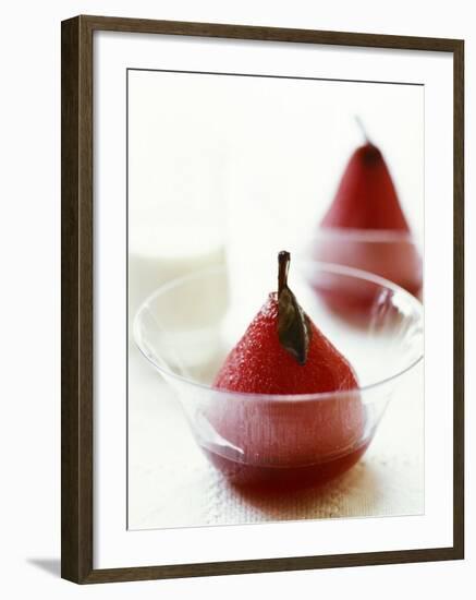 Poached Pears in Red Wine-Debi Treloar-Framed Photographic Print