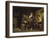 Poachers in a Mountain Cabin, 1876-Franz Von Defregger-Framed Giclee Print