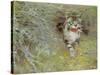 Poaching Cat, 1910-Jean Bloé Niestle-Stretched Canvas