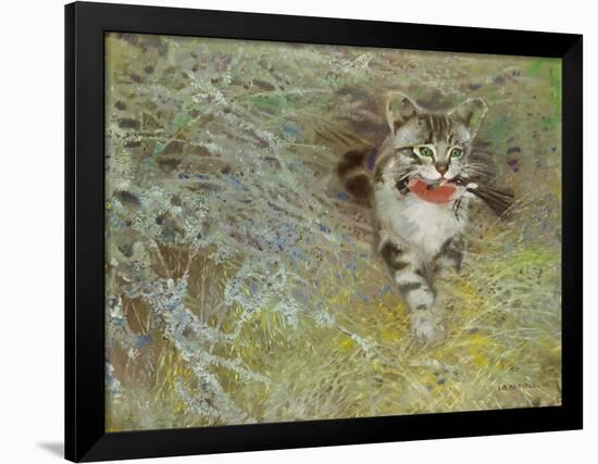 Poaching Cat, 1910-Jean Bloé Niestle-Framed Giclee Print