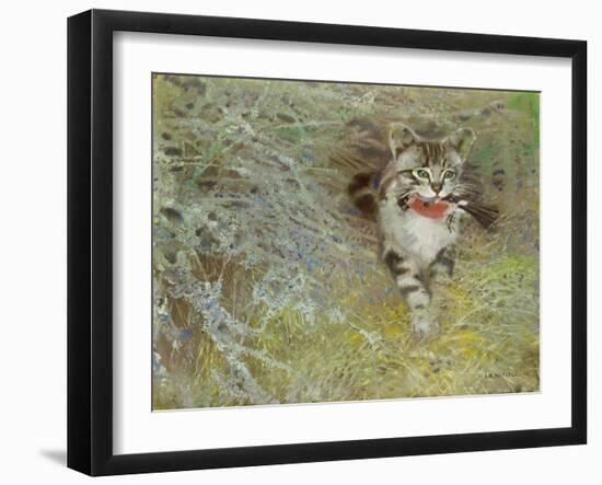 Poaching Cat, 1910-Jean Bloé Niestle-Framed Giclee Print