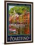 Poartfino Italian Riviera 2-Anna Siena-Framed Giclee Print