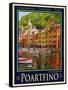 Poartfino Italian Riviera 2-Anna Siena-Framed Stretched Canvas