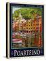 Poartfino Italian Riviera 2-Anna Siena-Stretched Canvas