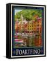 Poartfino Italian Riviera 2-Anna Siena-Framed Stretched Canvas