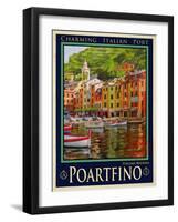 Poartfino Italian Riviera 2-Anna Siena-Framed Giclee Print