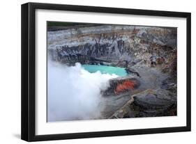 Poas Volcano View of the Caldera.-Stefano Amantini-Framed Photographic Print