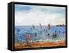 Poblenou Beach Barcelona, 2002-Vincent Alexander Booth-Framed Stretched Canvas