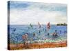 Poblenou Beach Barcelona, 2002-Vincent Alexander Booth-Stretched Canvas