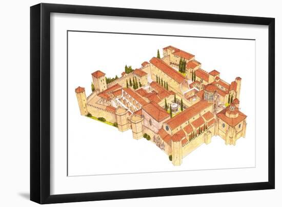 Poblet Monastery, Catalonia, Spain-Fernando Aznar Cenamor-Framed Giclee Print