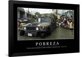 Pobreza. Cita Inspiradora Y Póster Motivacional-null-Framed Photographic Print