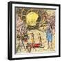 Pocahontas Begs Powhatan to Spare John Smith's Life, in Jamestown, Virginia Colony-null-Framed Giclee Print