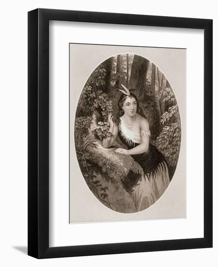 Pocahontas, Native American Powhatan-null-Framed Giclee Print