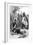 Pocahontas Saves Captain Smith's Life, 1607-null-Framed Giclee Print