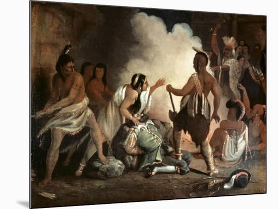 Pocahontas Saves Captain Smith-Jake Chapman-Mounted Giclee Print