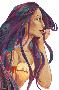 POCAHONTAS - STYLIZED-null-Lamina Framed Poster