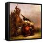 Pocahontas-Alfred Jacob Miller-Framed Stretched Canvas