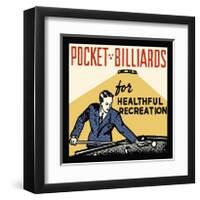 Pocket Billiards for Healthful Recreation-null-Framed Giclee Print