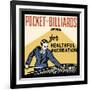 Pocket Billiards for Healthful Recreation-Retro Series-Framed Art Print