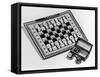 Pocket Chess and Draughts-Elsie Collins-Framed Stretched Canvas