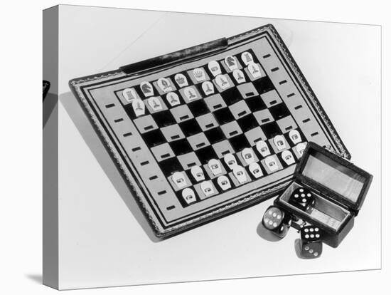Pocket Chess and Draughts-Elsie Collins-Stretched Canvas