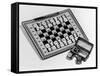 Pocket Chess and Draughts-Elsie Collins-Framed Stretched Canvas