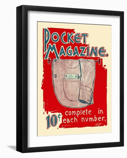 Pocket Magazine Complete In Each Number-null-Framed Art Print