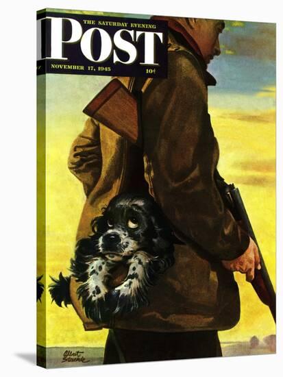 "Pocket Pal," Saturday Evening Post Cover, November 17, 1945-Albert Staehle-Stretched Canvas