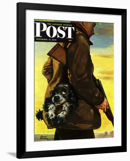 "Pocket Pal," Saturday Evening Post Cover, November 17, 1945-Albert Staehle-Framed Giclee Print