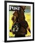 "Pocket Pal," Saturday Evening Post Cover, November 17, 1945-Albert Staehle-Framed Giclee Print