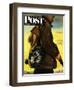 "Pocket Pal," Saturday Evening Post Cover, November 17, 1945-Albert Staehle-Framed Premium Giclee Print