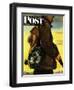 "Pocket Pal," Saturday Evening Post Cover, November 17, 1945-Albert Staehle-Framed Premium Giclee Print