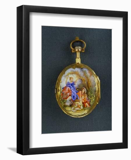 Pocket Watch: La Bascule (The Seesaw), Third Quarter of the 18th Century; Geneva-Jean-Honoré Fragonard-Framed Giclee Print