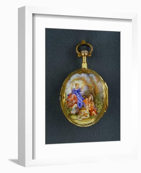 Pocket Watch: La Bascule (The Seesaw), Third Quarter of the 18th Century; Geneva-Jean-Honoré Fragonard-Framed Giclee Print